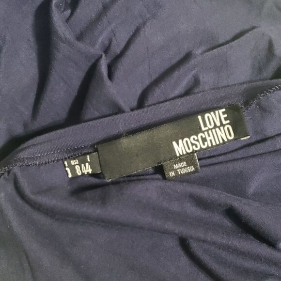 Love Moschino Cotton Jersey Midi Dress Size 8 - Picture 6 of 7